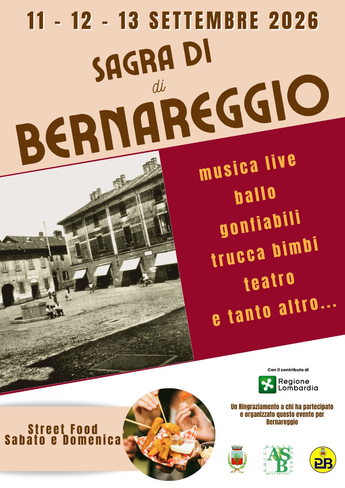 Locandina generale Sagra di Bernareggio 2026